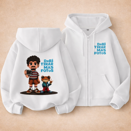 Hoodie Unisex DTMF Blanco