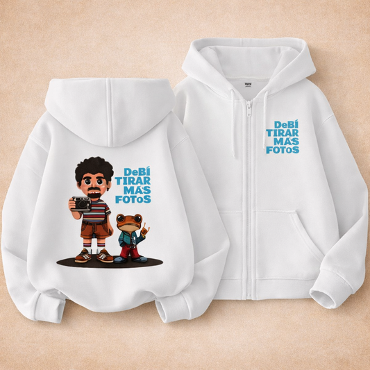 Hoodie Unisex DTMF Blanco