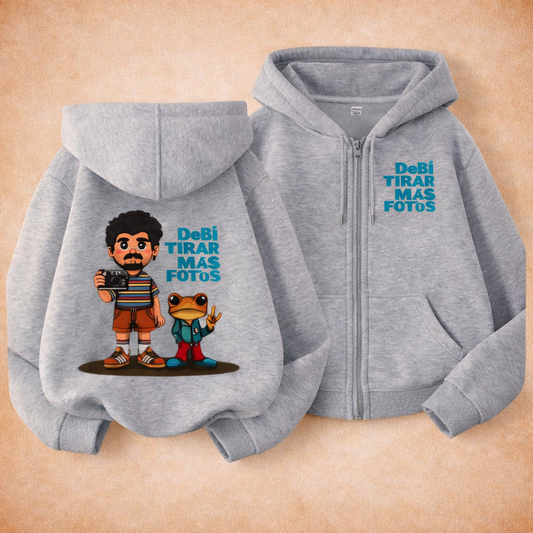 Hoodie Unisex DTMF Gris